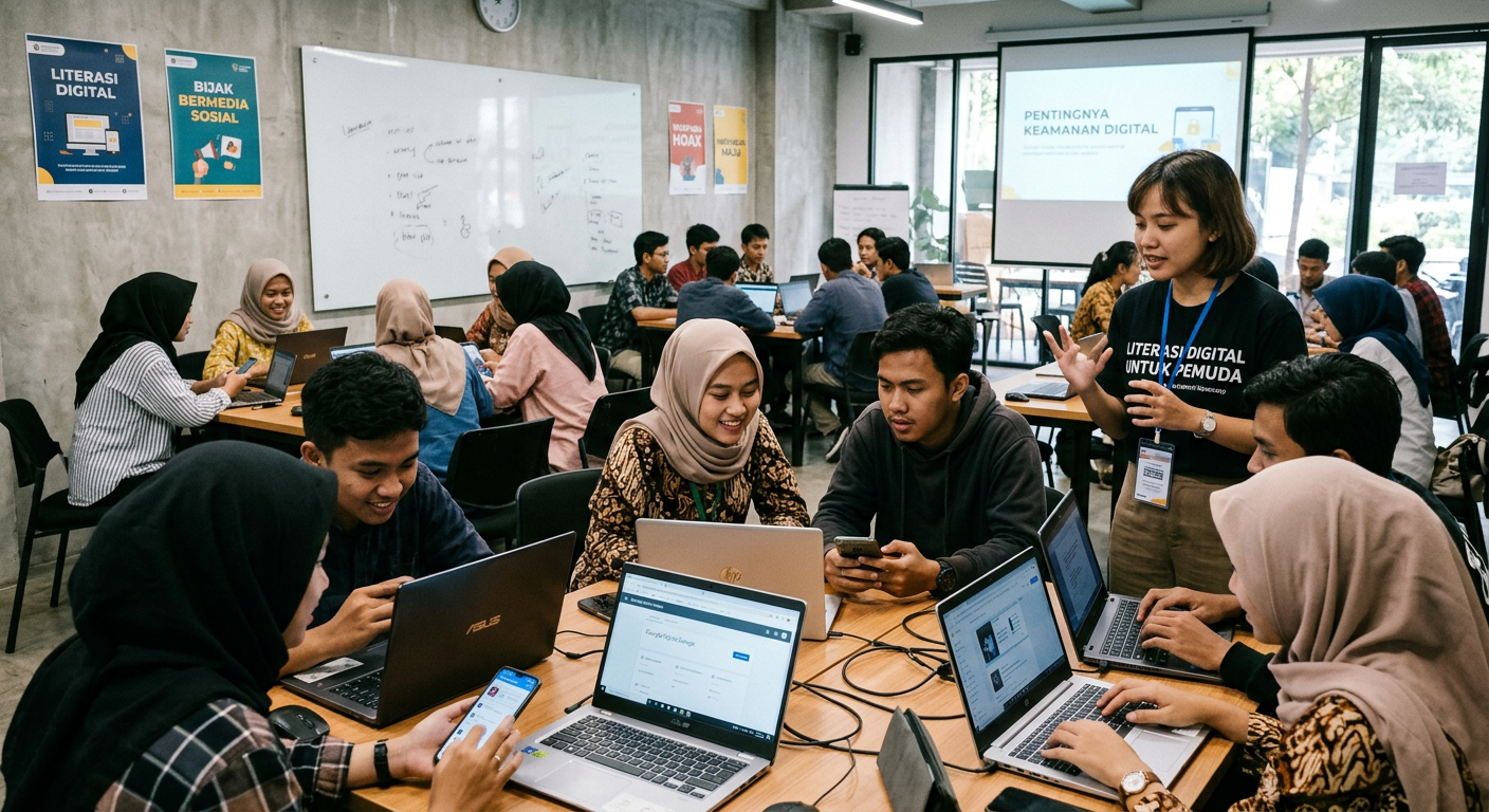 Workshop Literasi Digital Pemuda - kegiatan LIVESGP SINGARAJA