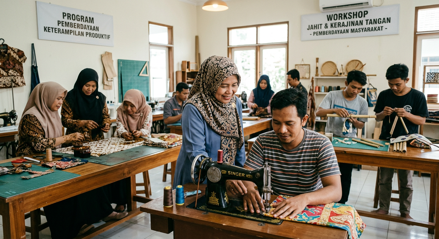 LIVESGP SINGARAJA Berdaya - Program pemberdayaan masyarakat dan peningkatan keterampilan produktif.